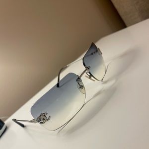 Chanel rimless vintage sunglasses